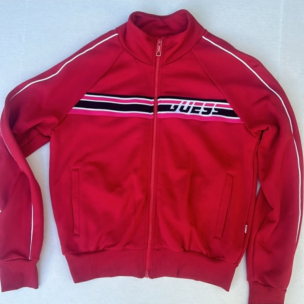 Guess Women's Red Track Jacket - Picture 5 of 9